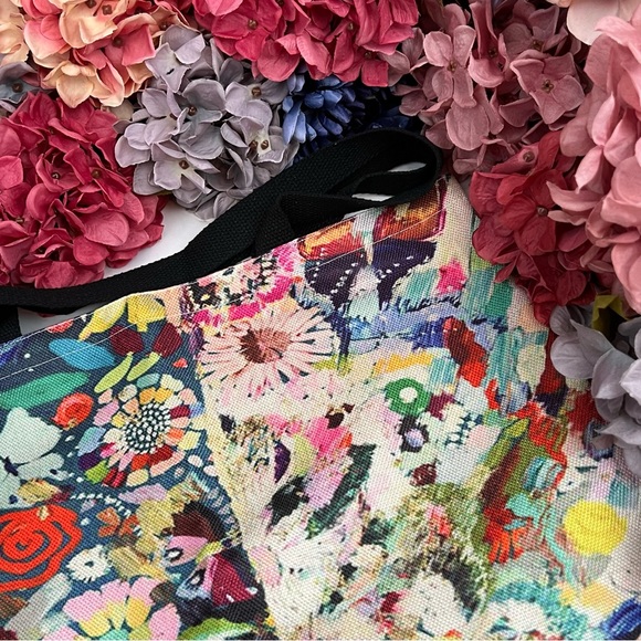 Eco-Friendly Colorful Flower Bald Eagle Folding Tote Bag - Picture 11 of 15